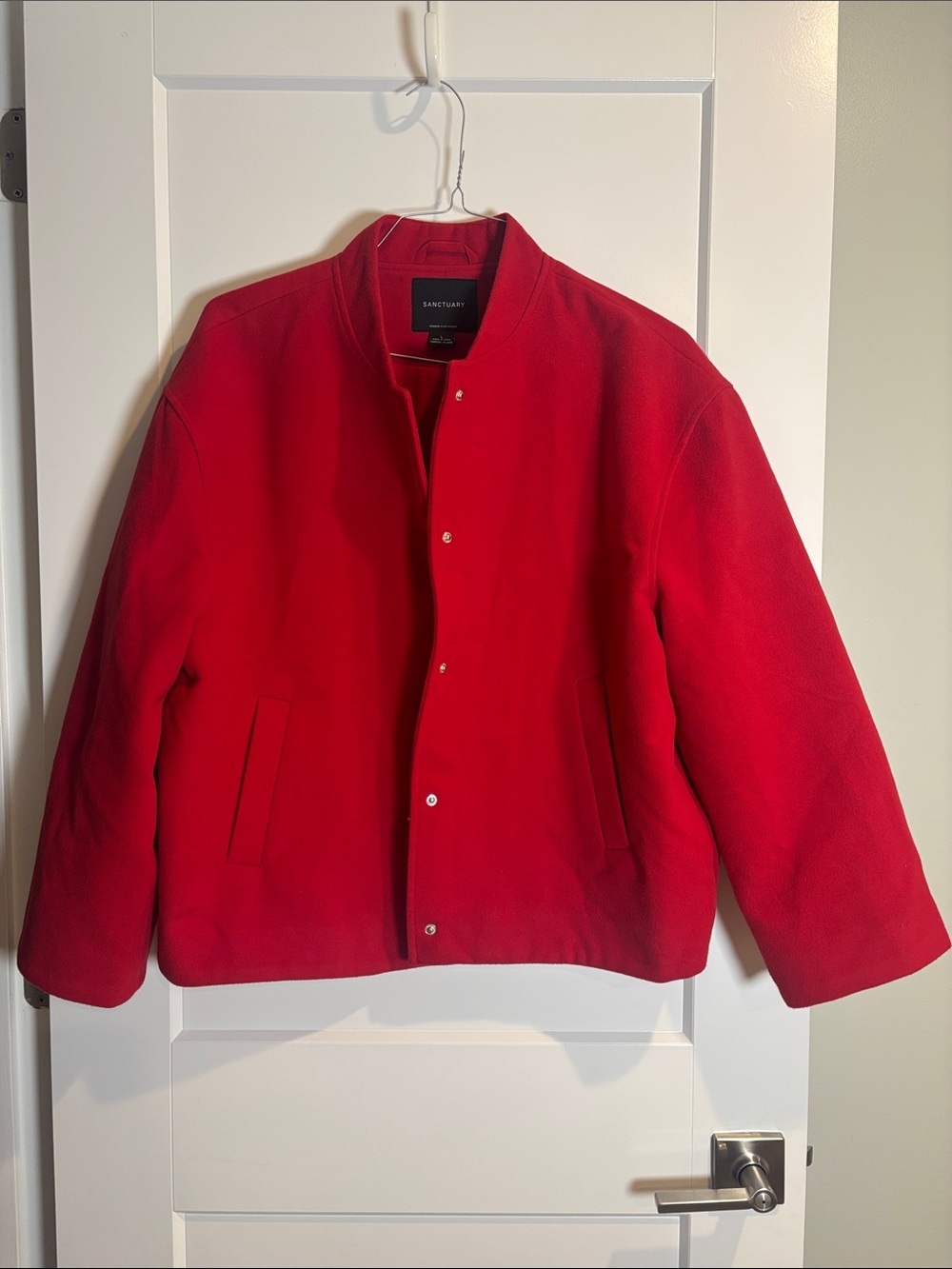 Sanctuary Bomber Jacket Red Large
